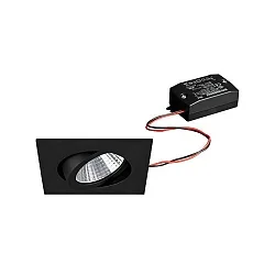 recessed luminaire IP20, glossy, transparent, white  7W 740lm 3000K 20-40° 20-40° CRI 80-89