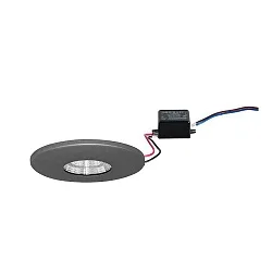 Recessed LED downlight ADAPT, 230V, 3W 3000K 290lm, matt titanium