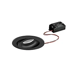 recessed luminaire BB34 switchable IP20, glossy, black  7W 680lm 3000K 20-40° 20-40° CRI 80-89