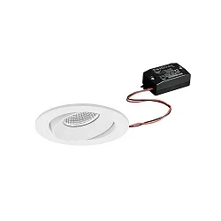 recessed luminaire IP20, glossy, white dimmable 7W 680lm 3000K 20-40° 20-40° CRI 80-89