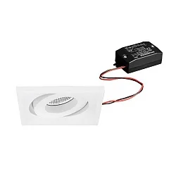 recessed luminaire BB36 swivelling, square, switchable LED IP20, white 7W 680lm 3000K 20-40° 20-40° CRI 80-89