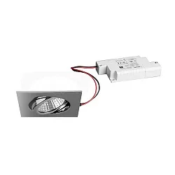 Downlight firkantet, dæmpbar IP65, chrom dæmpbar