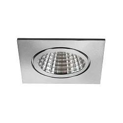 Downlight BB16 firkantet, dæmpbar IP54, rustfrit stål dæmpbar