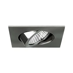 Downlight BB05 firkantet, svingbar IP20, nikkel mat dæmpbar