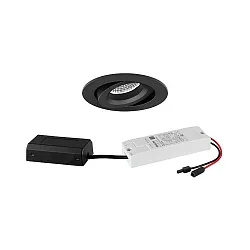 Indbygningslampe IP20, blank, sort 7W 680lm 3000K 20-40° 20-40° CRI 80-89
