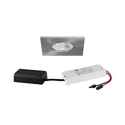 Indbygningslampe IP65, blank 7W 620lm 3000K 20-40° 20-40° CRI 80-89
