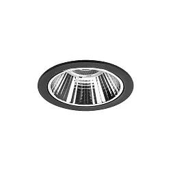 Indbygnings loftlampe APOLLO MINI rund, direkte IP20, sort, gennemsigtig dæmpbar