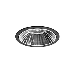 Indbygnings loftlampe APOLLO MIDI rund, direkte IP20, sort, gennemsigtig dæmpbar