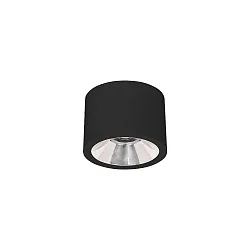 Downlight APOLLO MIDI glat, rund, omskiftelig IP20, pulverlakeret, sort 