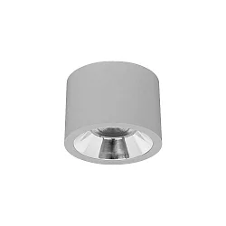 Downlight APOLLO MAXI glat, rund, DALI styrbar IP20, pulverlakeret, sølv dæmpbar