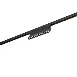 Skinne Lineært lampe PEPA LINEAR 22.3CM TILT LENS DALI styrbar, vipbar, med linseoptik IP20, sort mat dæmpbar
