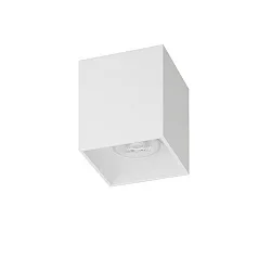 overflade lampe TURN-S GU10 1-flamme, stiv, firkantet IP20, hvid mat dæmpbar