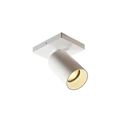 Loftlampe TAGES 1-flamme, firkantet GU10 IP20, hvid mat dæmpbar