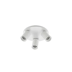 Loftlampe TAGES 3-flammer, rund GU10 IP20, hvid mat dæmpbar