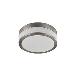 Væg- og Loftlampe EREVAN Ø 23CM 2-flammer E27 IP44, nikkel mat dæmpbar