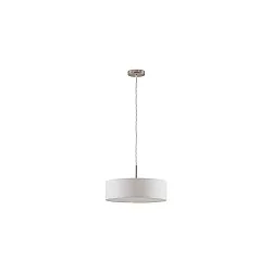 Pendel TIM Ø 40CM up / down, med diffuser E27 IP20, nikkel mat dæmpbar