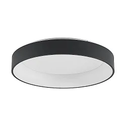 overflade lampe GEORGA 2CCT DIM CCT Switch, ringform IP20, sort mat dæmpbar