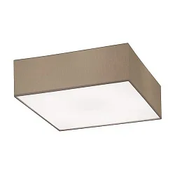 Loftlampe SOFT CUBE E27 IP20, lysebrun dæmpbar