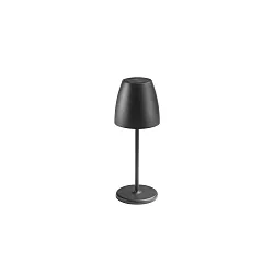 Solar bordlampe CAMERON med USB tilslutning, med batteri IP54, sort