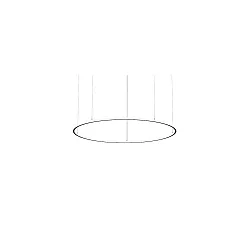 pendant luminaire ANDROS IN/OUT Ø 180CM DALI controllable IP20, powder coated, black matt dimmable
