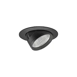 ceiling recessed luminaire ARTEMIS MIDI round, direct IP20, black dimmable