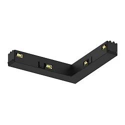 L-connector PEPA HIGH + FLAT - 90° electric, black