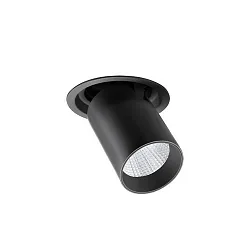 Spot TRAXX MICRO rund, svingbar, drejelig, omskiftelig LED IP20, sort 
