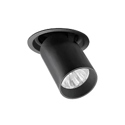 Spot TRAXX MIDI rund, svingbar, drejelig, omskiftelig LED IP20, sort 