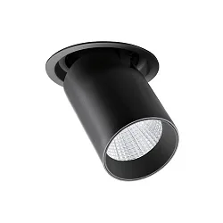 Spot TRAXX MAXI rund, svingbar, drejelig, omskiftelig LED IP20, sort 