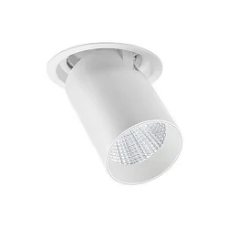 Spot TRAXX MAXI rund, svingbar, drejelig, omskiftelig LED IP20, hvid 