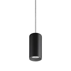 pendant luminaire TRAXX MICRO round, switchable LED IP20, silver 