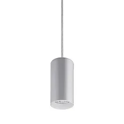 pendant luminaire TRAXX MINI round, switchable LED IP20, silver 