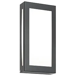 Udendørs wall luminaire 28 X 14 FLAT flad, med bevægelsesdetektor IP44, antracit 