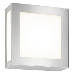 Udendørs wall luminaire 22 x 22 firkantet E27 IP44, rustfrit stål