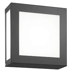 Udendørs wall luminaire 22 x 22 firkantet E27 IP44, antracit