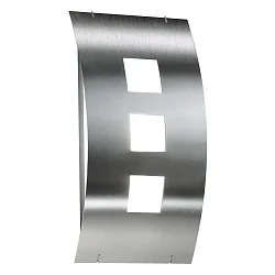 Udendørs wall luminaire AQUA TOMA konveks E27 IP44, rustfrit stål