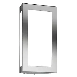 Udendørs wall luminaire AQUA LONG lang E27 IP44, rustfrit stål børstet