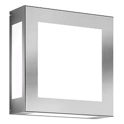 Udendørs wall luminaire AQUA LEGENDO firkantet, med bevægelsesdetektor IP44, rustfrit stål 