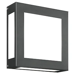 Udendørs wall luminaire AQUA LEGENDO firkantet, med bevægelsesdetektor IP44, antracit 