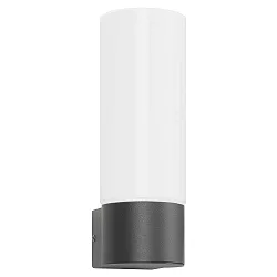 Udendørs wall luminaire AQUA WALL cylindrisk E27 IP44, antracit