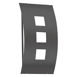 Udendørs wall luminaire AQUA TOMA konveks E27 IP44, antracit