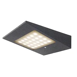 Solar væglampe med sensor IP54, antracit 