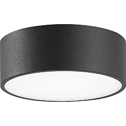 Væg- og Loftlampe lille, rund IP65, antracit 