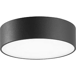 Væg- og Loftlampe stor, rund IP65, antracit 