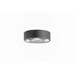 Udendørs loftlampe down, med linseoptik IP65, antracit