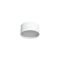 outdoor ceiling luminaire Ø 9CM round, CCT Switch, with diffuser IP44, powder coated, white