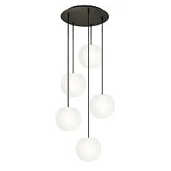 Pendel ACAI 21 5-flammer, rund E27 IP20, mat, opal hvid dæmpbar