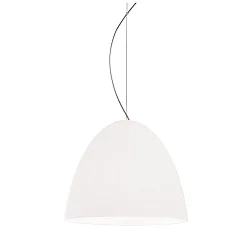 Pendant luminaire BELL, E27, IP20, white matt