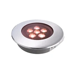 LED Gulvindbygningslampe Flat I RGB Udendørsspot, symmetrisk, 240V, 12W, 20-30°