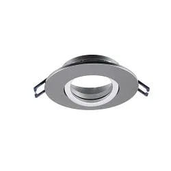 Indbygget spotlys SAMSOLA MAX rund, svingbar IP20, aluminium dæmpbar